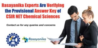 Verify CSIR-NET Answer Key - Rasayanika Experts Are Solving BTS