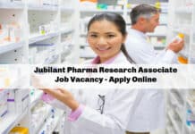 Jubilant Pharma Research Associate Job Vacancy - Apply Online