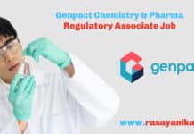 Genpact Chemistry & Pharma Regulatory Associate Job - Apply Online
