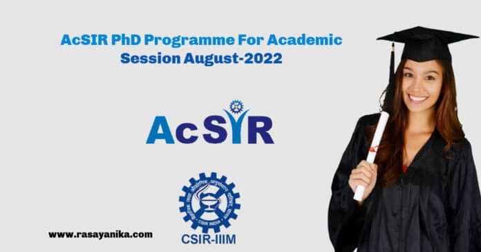 IMTECH AcSIR PhD Program 2022 Announced - Applications Invited