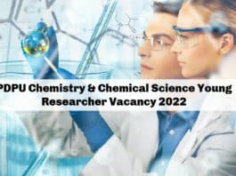 PDPU Chemistry & Chemical Science Young Researcher Vacancy 2022