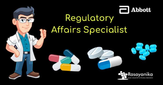 Abbott Regulatory Specialist Vacancy - Pharma & Chemistry Job