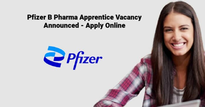 Pfizer B Pharma Apprentice Vacancy Announced - Apply Online