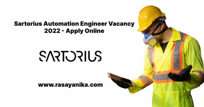 Sartorius Automation Engineer Vacancy 2022 - Apply Online