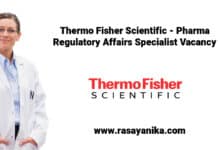 Thermo Fisher Scientific - Pharma Regulatory Affairs Specialist Vacancy