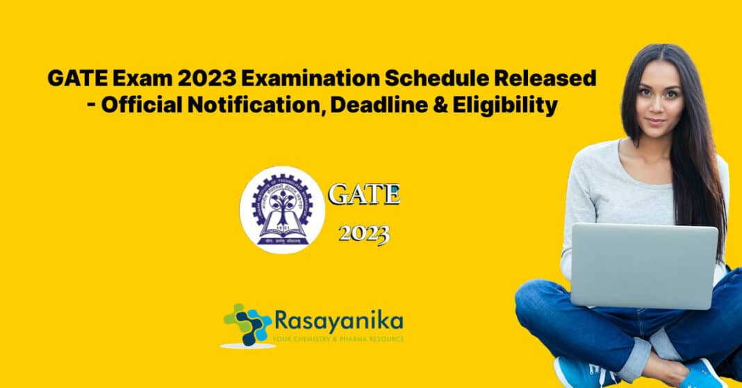 GATE Exam 2023 Official Notification Announced Deadline & Eligibility