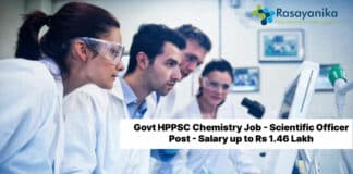 Govt HPPSC Chemistry Job - Scientific Officer Post - Salary up to Rs 1.46 Lakh
