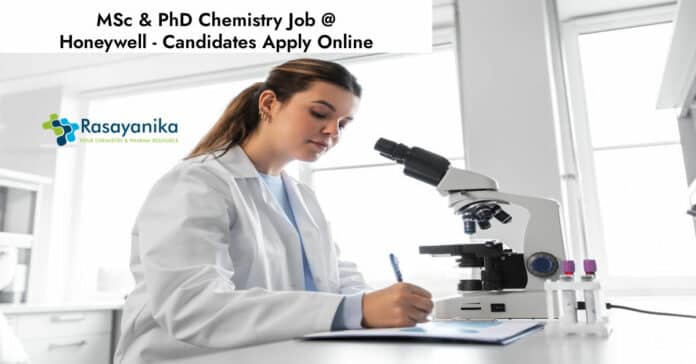 MSc & PhD Chemistry Job @ Honeywell - Candidates Apply Online