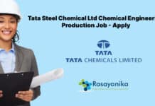 Tata Steel Chemical Ltd Chemical Engineering Production Job - Apply