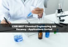 CSIR NIIST Chemical Engineering Job Vacancy - Applications Invited