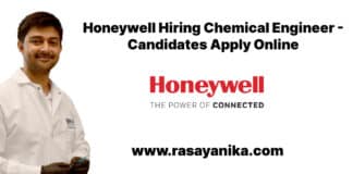 Honeywell Hiring Chemical Engineer - Candidates Apply Online