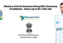 Ministry of Earth Sciences Hiring MSc Chemistry Candidates - Salary Up to Rs 2.08 Lakh