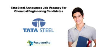 Tata Steel Announces Job Vacancy For Chemical Engineering Candidates