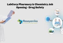 LabCorp Pharmacy & Chemistry Job Opening - Drug Safety - Apply Online