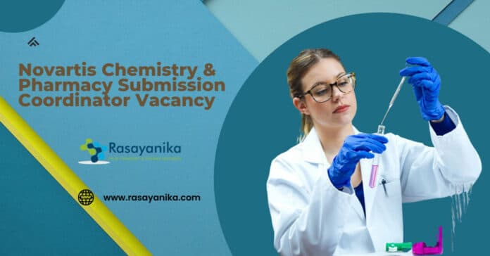 Novartis Chemistry & Pharmacy Submission Coordinator Vacancy