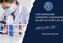 CSIR Hiring BSc Chemistry Candidates - Salary up to Rs 1.12 Lakh