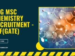 IITG MSc Chemistry Recruitment - JRF(GATE)