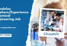 Mondelez Freshers/Experience Chemical Engineering Job