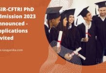 CSIR-CFTRI PhD Admission 2023 Announced - Applications Invited