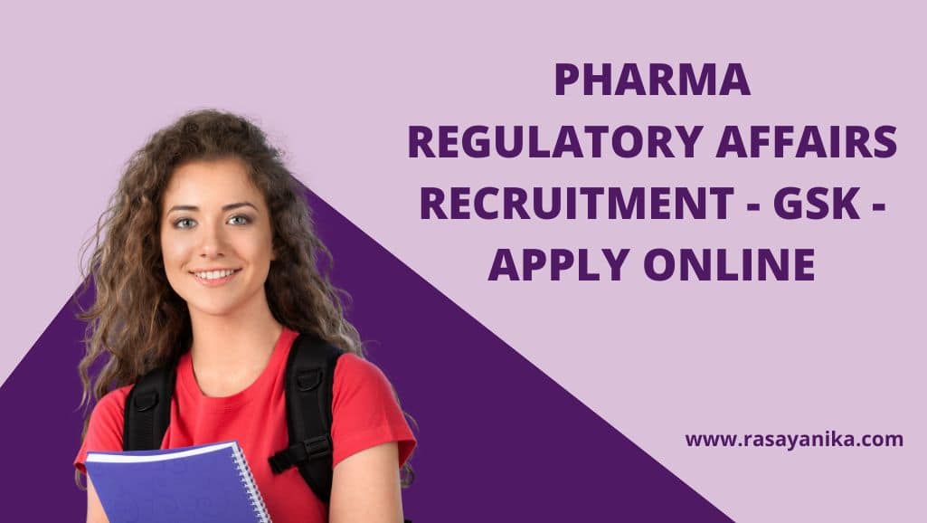 Pharma Regulatory Affairs Recruitment GSK Apply Online