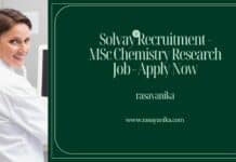 Solvay Recruitment - MSc Chemistry Research Job - Apply Now