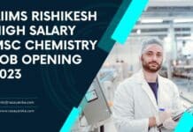 AIIMS Rishikesh High Salary MSc Chemistry Job Opening 2023