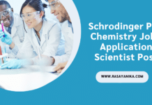 Schrodinger PhD Chemistry Job - Application Scientist Post