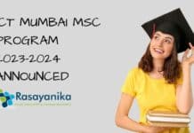 ICT Mumbai MSc Program 2023-2024 Announced