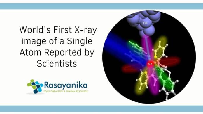 World's First X-ray image of a Single Atom Reported by Scientists