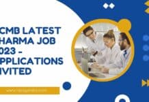 CCMB Latest Pharma Job 2023 - Applications Invited