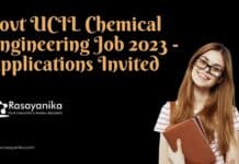 Govt UCIL Chemical Engineering Job 2023 - Applications Invited