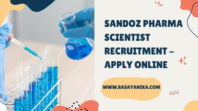 Sandoz Pharma Scientist Recruitment - Apply Online