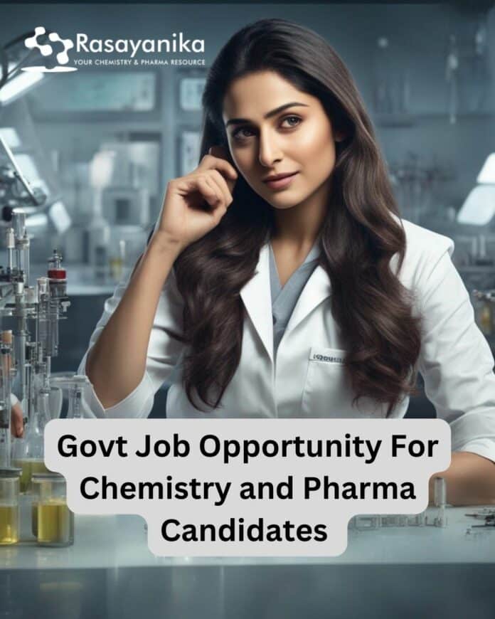 Govt CDSCO Scientific Officer Job For Chemistry and Pharma Candidates 