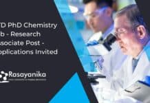IITD PhD Chemistry Job - Research Associate Post - Applications Invited