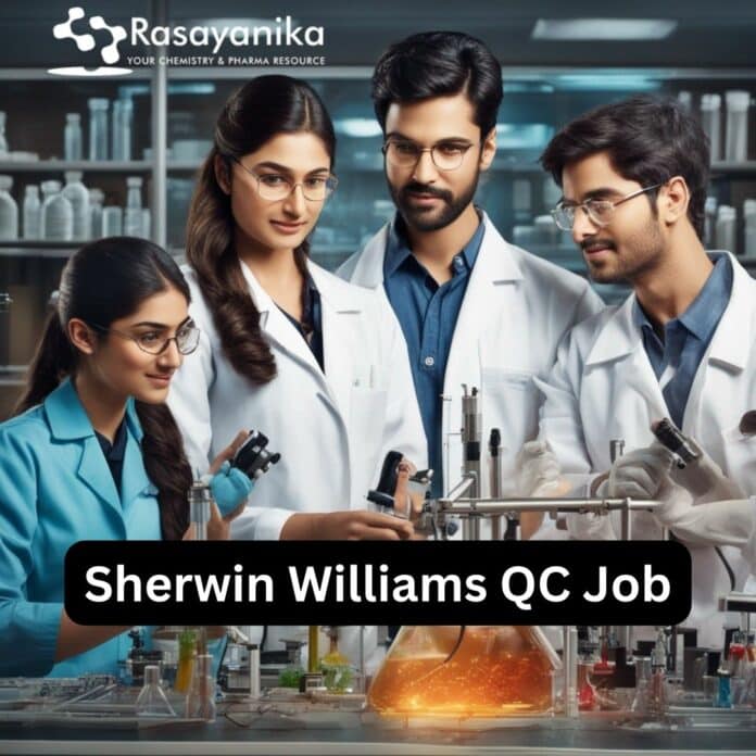 Sherwin Williams QC Job - MSc Chemistry Candidates Apply