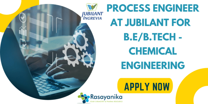 Process engineer at Jubilant