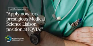 "Apply now for a prestigious Medical Science Liaison position at IQVIA!"
