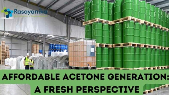 Budget Friendly Acetone Generation