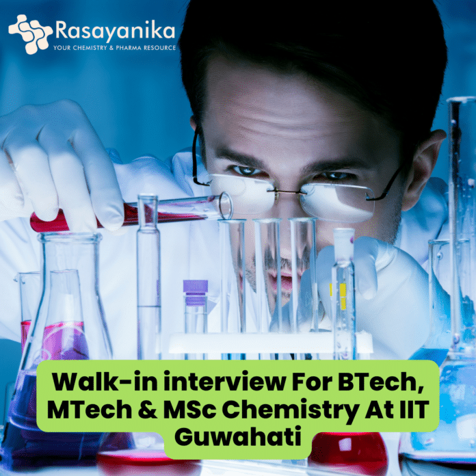 Walk-in interview for JRF Job at at IIT Guwahati