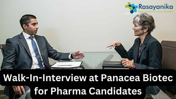 Walk-in-Interview for Pharma