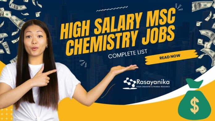 High Salary Chemistry Jobs