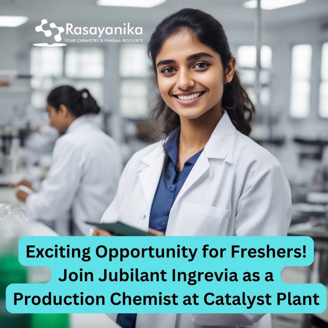 Freshers BSc Job at Jubilant Ingrevia Limited