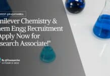 "Unilever Chemistry & Chem Engg Recruitment - Apply Now for Research Associate!"