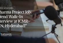 "Pharma Project Job: Attend Walk-In Interview at ICMR-NIN, Hyderabad!"