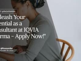 "Unleash Your Potential as a Consultant at IQVIA Pharma - Apply Now!"