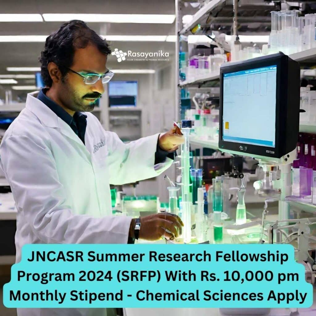 Summer Research Fellowship JNCASR 2024 Program (SRFP)