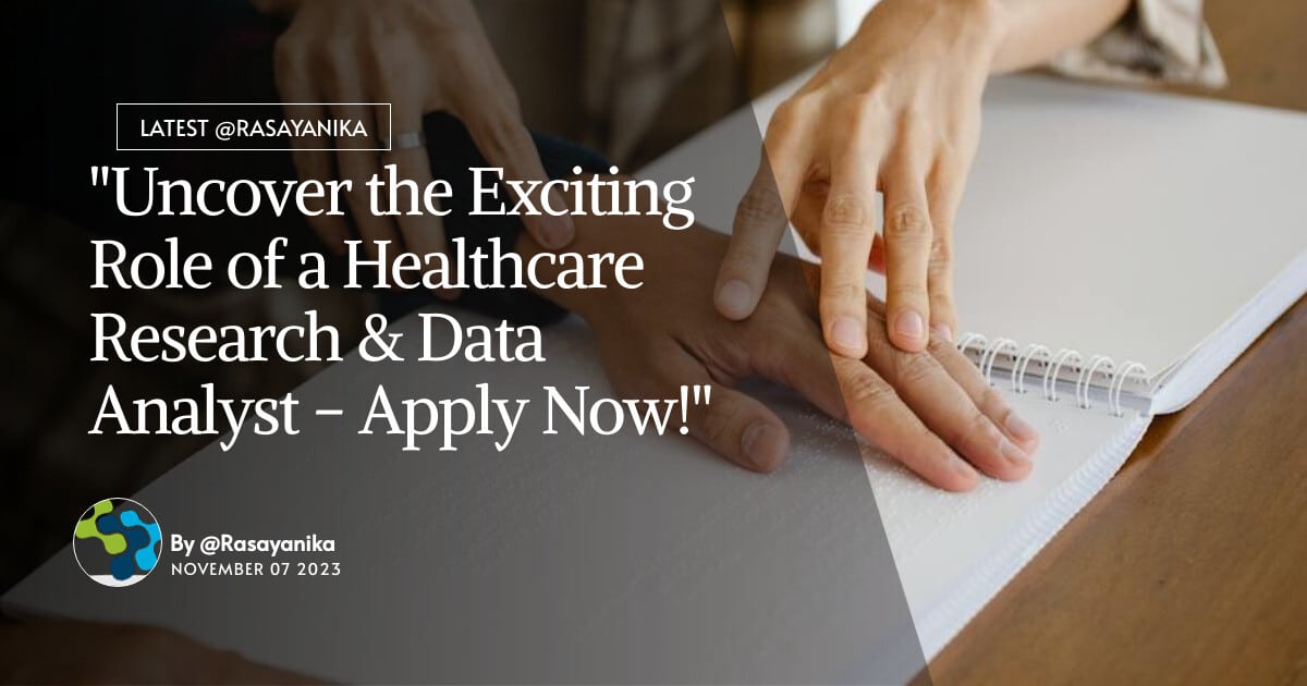 healthcare research and data analyst clarivate