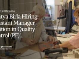 "Aditya Birla Hiring: Assistant Manager Position in Quality Control (PF)"