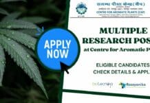 Centre for Aromatic Plants Hiring