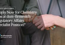 "Apply Now for Chemistry Jobs at dsm-firmenich - Regulatory Affairs Specialist Position!"